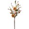 Set of 3 Hibiscus Flower Bush Artificial Mixed Greens Berries 14 Inch Decorative Floral Stem Home Vase Table Centerpiece Accent